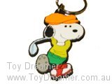 Keyring - Snoopy Playing Golf