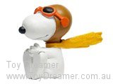 Red Baron Snoopy Sitting - Yellow Scarf