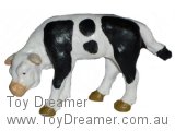 Cow: Black and White Calf, head down (white head version)