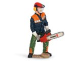 Forestry Worker with Chainsaw