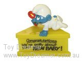 White Baby Smurf - Congratulations! We're potty about your NEW BABY!!