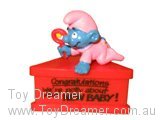 Pink Baby Smurf Congratulations We're potty about your NEW BABY