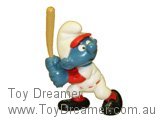 Baseball Batter Smurf - Light Brown Bat