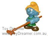 Gardener Smurf with Rake