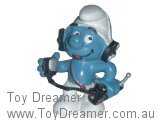 CB Radio Smurf - Short Grey Aerial with knob