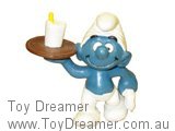 Waiter Smurf - White Glass