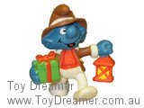 Christmas Smurf with Lantern