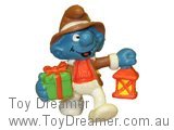 Christmas Smurf with Lantern