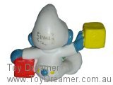 Baby Smurf with Blocks - Jubilee 1984