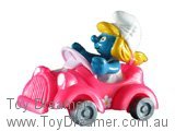 Super Smurfette in Dark Pink Car (Applause)